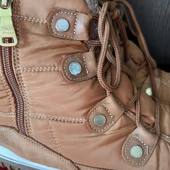 Pajar Snowslide Waterproof Winter Boots(Cognac) with Fur Lining Size 8 - Picture 7 of 14